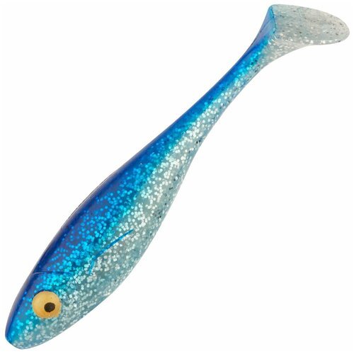 Силиконовая приманка для рыбалки Gator Gum 22см #SilverBlue, виброхвост на щуку, окуня, судака
