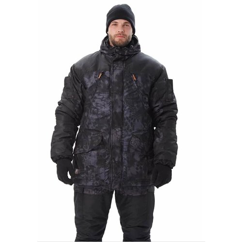 Зимний костюм Черный питон для экстремальных температур -40 градусов URSUS 44-46