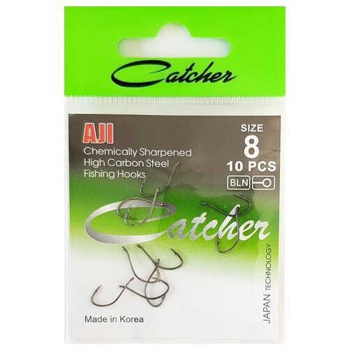 Крючок 'Catcher' AJI Size 8 (1 пакетик)