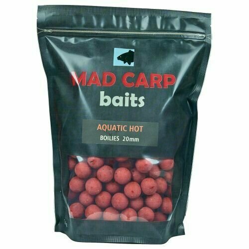 Бойлы тонущие Mad Carp Baits AQUATIC HOT (Акватик и Специи) 1кг 20мм