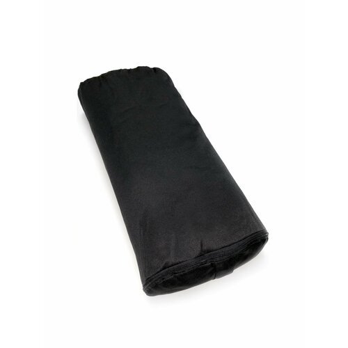 Болстер для йоги Айенгара прямоугольный шерстяной 60 см (2 кг, 60 см, черный)
