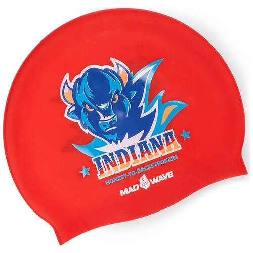 Силиконовая шапочка Madwave INDIANA (One size, красный)