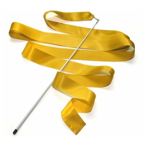 Лента гимнастическая с палочкой. Цвет жёлтая: PD-02