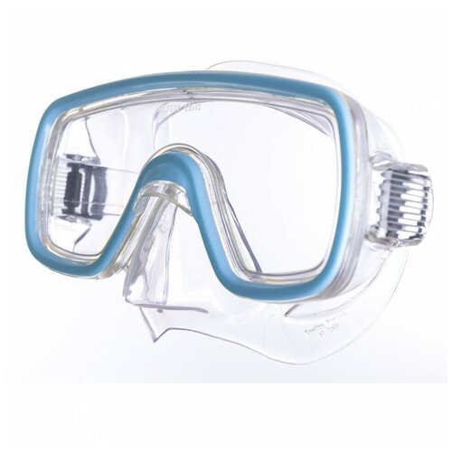 Маска для плавания Salvas Domino Jr Mask CA105C1TQSTH, безопасн. стекло, Silflex, р. S, голубой