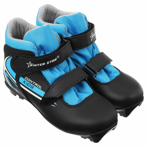 Ботинки лыжные детские Winter Star control kids, NNN, размер 38, цвет чёрный, синий