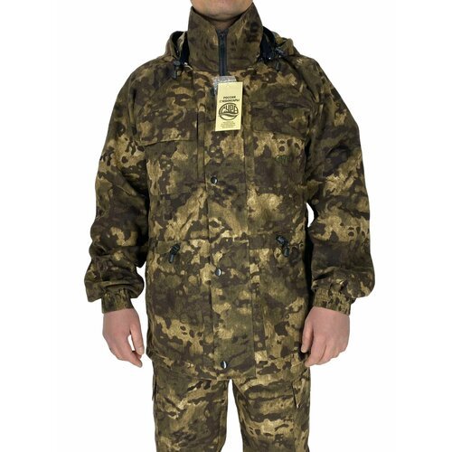 Куртка тайга с антимоскитной сеткой (без брюк ) плотный материал / смотрите таблицу размеров / много карманов / камуфляжный костюм / рыболовный костюм / охотничий костюм . Размер 44-46 . Цвет 408
