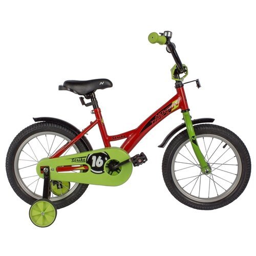 Детский велосипед Novatrack Strike 16 (2022) красный 10.5' (требует финальной сборки)