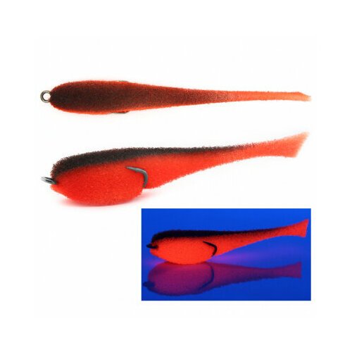 Классическая Поролоновая рыбка с поджатым двойником 12 см, цв. 27, 3 шт/упак