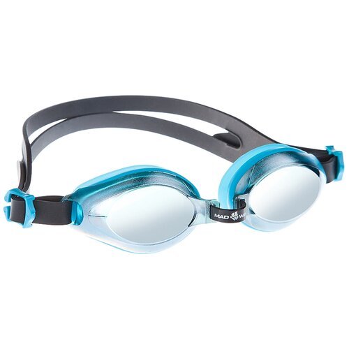 Очки для плавания MAD WAVE Aqua Mirror, azure