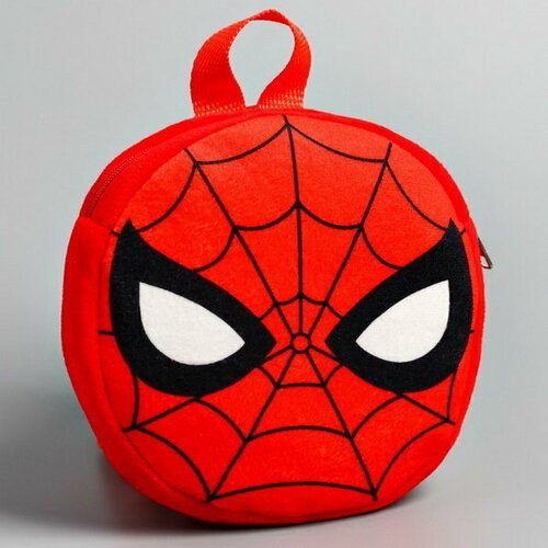 Рюкзак детский плюшевый, 18.5 см x 5 см x 18.5 см 'Спайдер-мен', Человек-паук