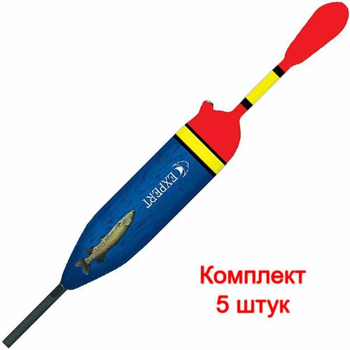 Поплавок бальсовый Aqua EXPERT артикул 204-37-100, 5 штук