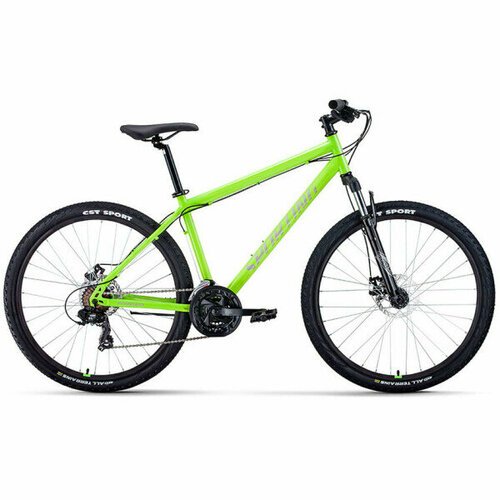 Велосипед Forward Sporting 27,5 2.0 D ярко-зеленый/серебристый 2023 г 17' RB3R78136BGNXSR