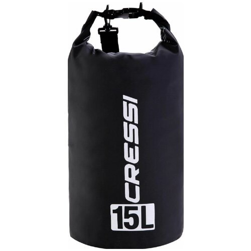 Гермомешок, герморюкзак, влагозащитная сумка CRESSI с лямкой DRY BAG объем 15 литров черный