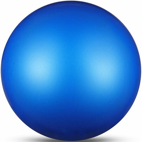 Мяч для художественной гимнастики INDIGO IN367-BL, 17см, синий металлик