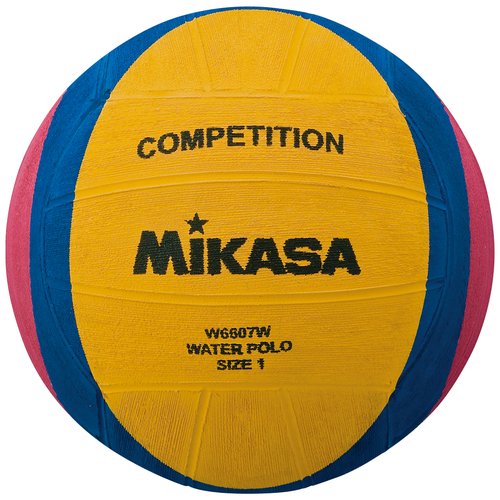 Мяч для водного поло (размер 1) Mikasa W6607W, желтый/синий/розовый