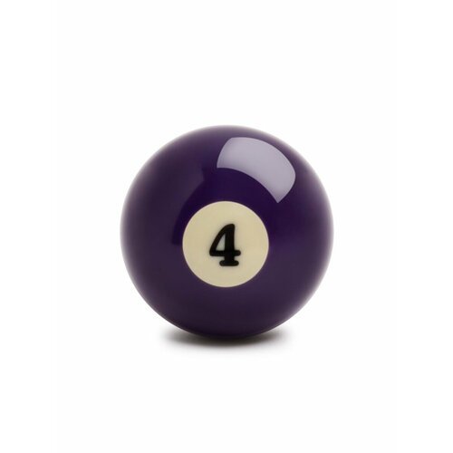 Шар для бильярда №4 38 мм бильярдный шар, фиолетовый
