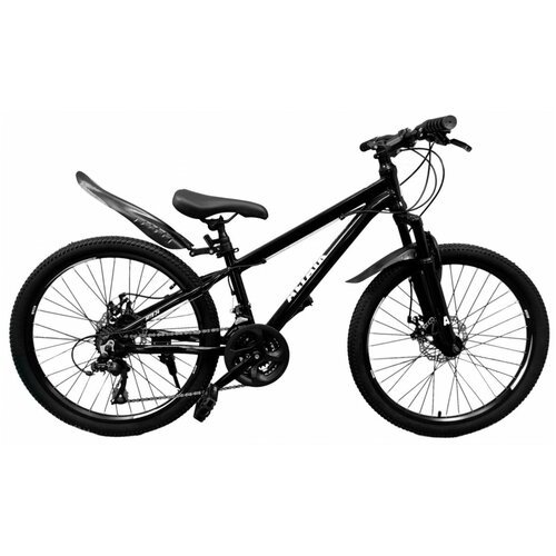 Велосипед ALTAIR 24 Disc 2021 рост 11.5' черный/белый, RBKT1M34GK01