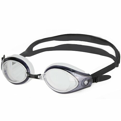 Очки плавательные Larsen R42 прозрачный/черный (силикон)
