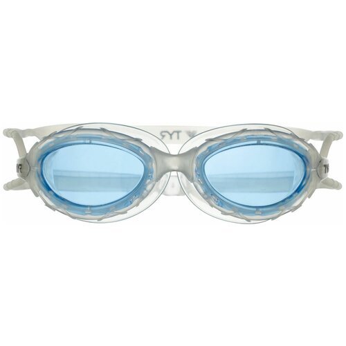 Очки для плавания TYR 'Nest Pro Nano', цвет: голубой, прозрачный. LGNSTN