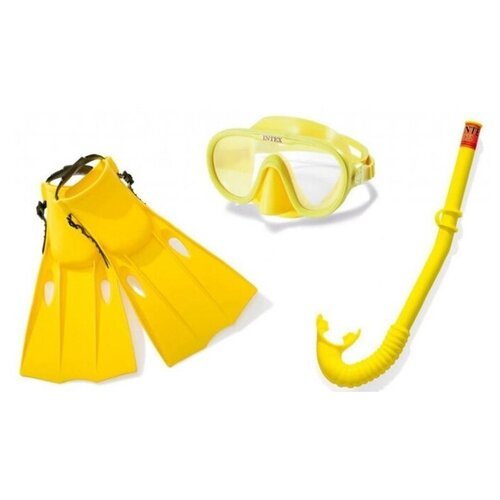 Набор для подводного плавания «Искатель приключений», маска, трубка, ласты, от 8 лет, 55655 INTEX