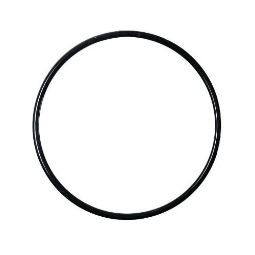 Металлическое кольцо для воздушной гимнастики, цвет черный, диаметр 80 см.