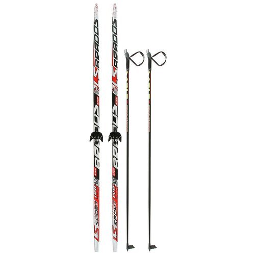 Комплект лыжный бренд ЦСТ 'Step', длина лыж 190 см, длина палок 150 см, крепление NN75 мм, цвет микс
