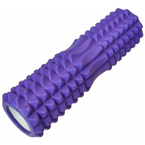 B31260-3 Ролик для йоги (фиолетовый) 45х15см ЭВА/АБС