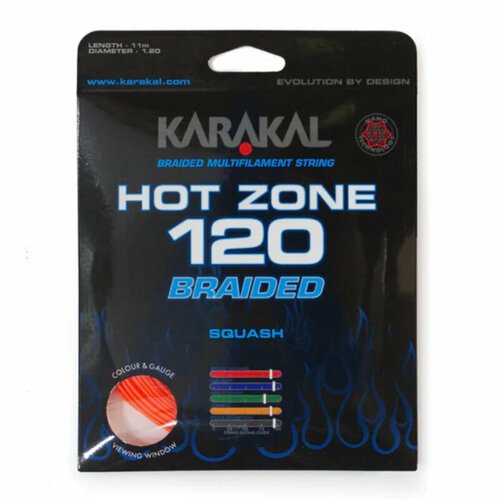 Струна для сквоша Karakal 11m Hot Zone, Orange, 1.20