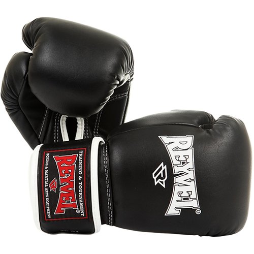 Боксерские перчатки Reyvel 80 Black (12 унций)