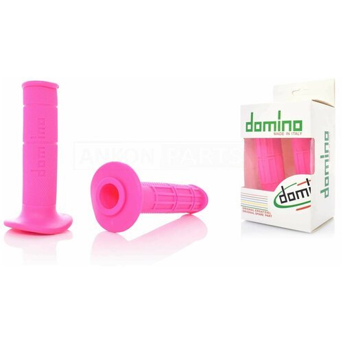 Ручки руля универсальные 'DOMINO' (силикон, розовые)