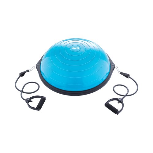 Полусфера 'BOSU' STARFIT GB-502 с эспандерами, с насосом, синий.