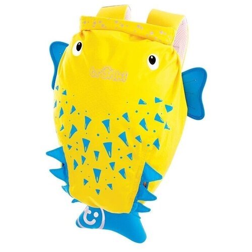 Рюкзак для мокрых вещей trunki Рыба-пузырь Spike the Blow Fish - Medium PaddlePak, желтый/голубой