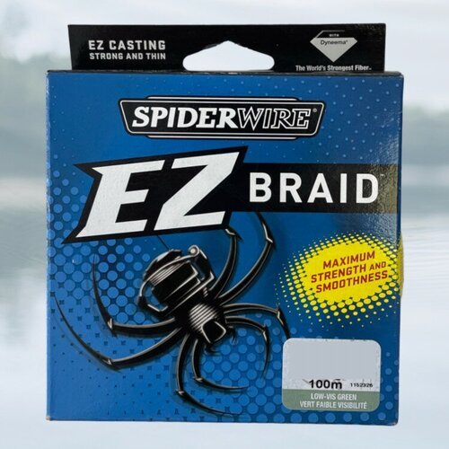 Леска плетенка Spiderwire EZ Braid 0.17 100м зеленый 1152326