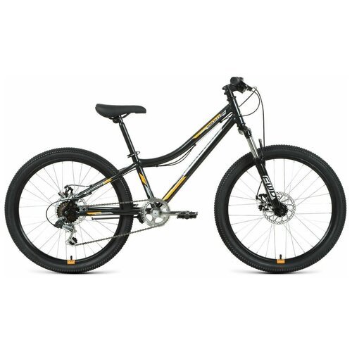 Велосипед 24' Forward Titan 24 2.2 Disc 20-21 г, 12' Черный/Оранжевый/RBKW1J146005