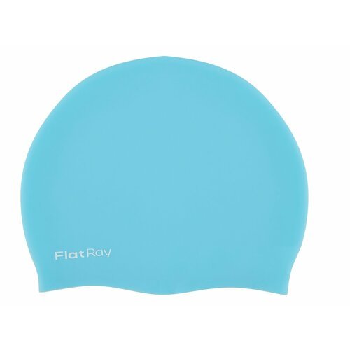 Шапочка для павания силиконовая Flat Ray Silicone Swim Cap (голубой)