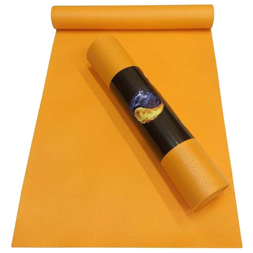 Коврик для йоги и фитнеса RamaYoga Yin-Yang PRO, оранжевый, размер 185 х 80 х 0,45 см