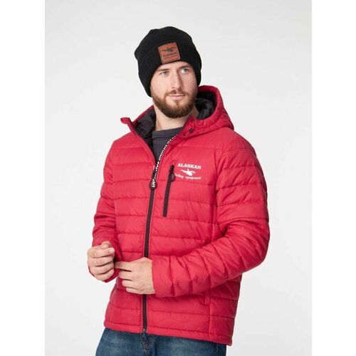 Куртка мужская демисезонная с капюшоном Alaskan Juneau Red р. XXXL ( размер 56-58 / рост 188-196)