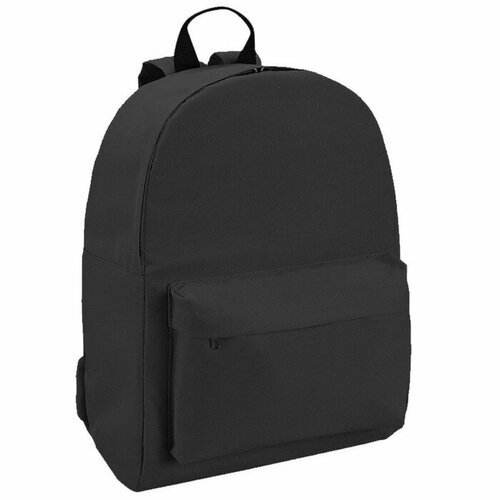 NAZAMOK Рюкзак школьный текстильный, с карманом, цвет чёрный
