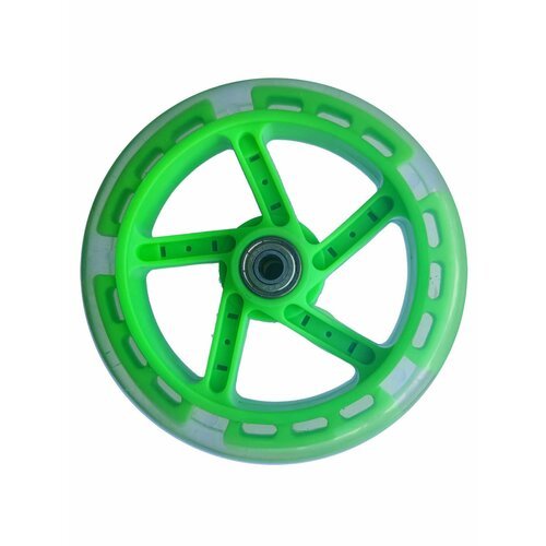 Колесо Sportsbaby Светящееся колесо для самоката Sportsbaby 145FL/30 мм зеленый