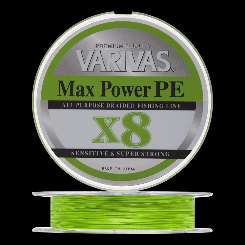 Шнур плетеный Varivas Max Power PE X8 #2 0,235мм 200м (lime green)