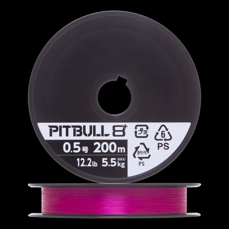 Шнур плетеный Shimano Pitbull 8+ #0,5 0,117мм 200м (tracer pink)