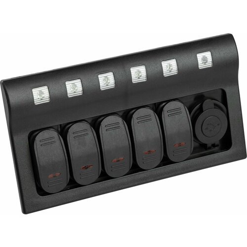 Панель бортового питания 5 переключателей, USB зарядка, индикация, автоматы 10325