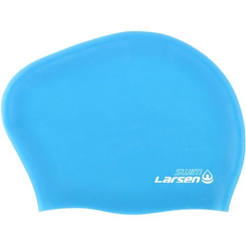Шапочка плавательная для длинных волос Larsen LC-SC804 голубая