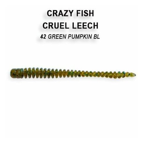 Силиконовые приманки Crazy Fish Cruel Leech 2.2' 8-55-42-6