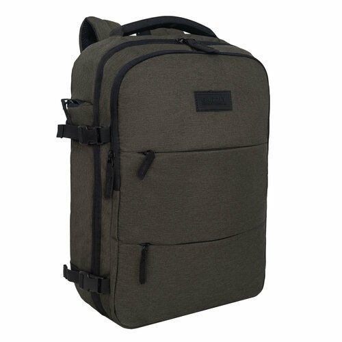 Рюкзак молодежный GRIZZLY с отделением для ноутбука 15', креплением для чемодана и потайным карманом, мужской RQ-405-1/2