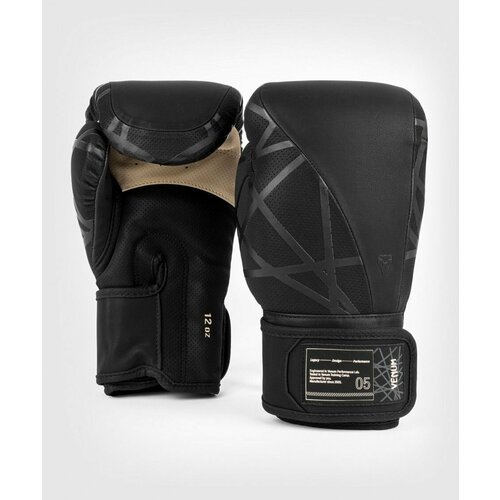 Боксерские перчатки тренировочные Venum Tecmo 2.0 - Black (8 oz)
