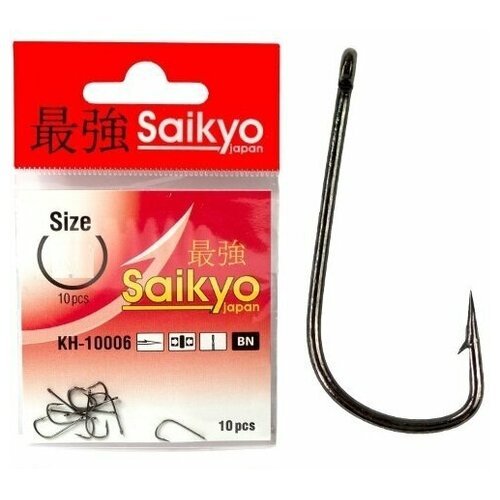 Крючки Saikyo KH-10006 Sode Ring BN № 8 (10шт) KH-10006BN8-10