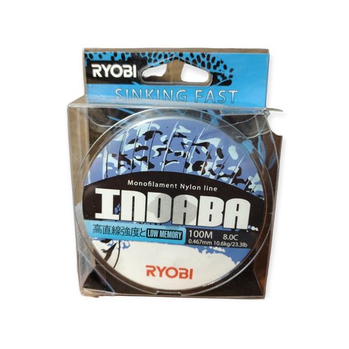 Леска RYOBI NYLON INDABA 100m d-0.467 #10.6kg Blue RBLB467