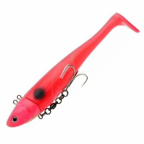 Приманка мягкая огруженная Pro Hunter Regular Paddle Shad Jig UV 22см 350гр #01 Pink Pussy