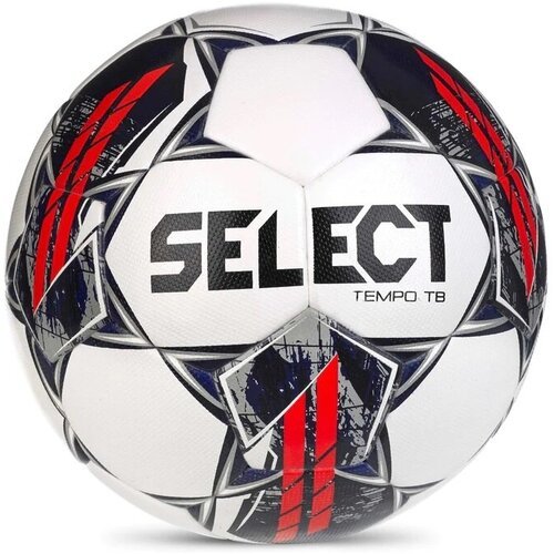 Футбольный мяч SELECT TEMPO TB V23 Basic Fifa, бел/сер/кр, 5